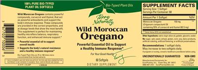 Photo of the Terry Naturally Wild Moroccan Oregano label