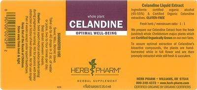 Photo of the Herb Pharm Celandine label