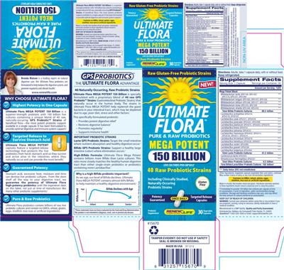Photo of the Renew Life Ultimate Flora Mega Potent label