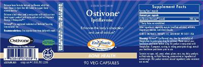 Photo of the Enzymatic Therapy Ostivone Ipriflavone label