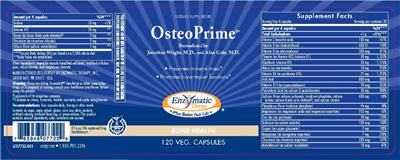 Photo of the Nature's Way OsteoPrime label