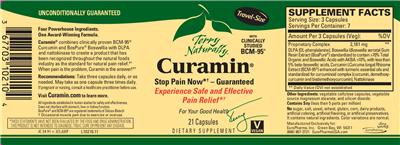 Photo of the Terry Naturally Curamin label