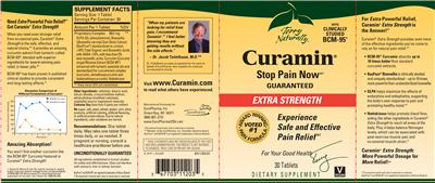 Photo of the Terry Naturally Curamin Extra Strength label