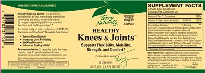 Photo of the Terry Naturally Healthy Knees & Joints label