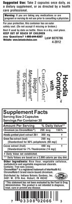 Hoodia Complex with ChromeMate