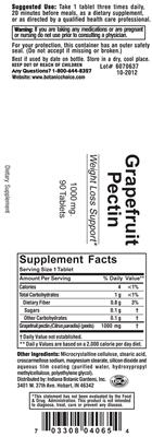 Photo of the Indiana Botanic Gardens Grapefruit Pectin label
