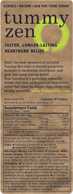 Photo of the Eli Nutrition Tummy Zen label