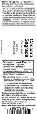 Cascara Sagrada 450 mg
