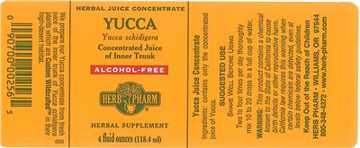 Photo of the Herb Pharm Yucca label