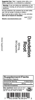 Dandelion Root 520 mg