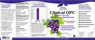 Photo of the Terry Naturally Clinical OPC label
