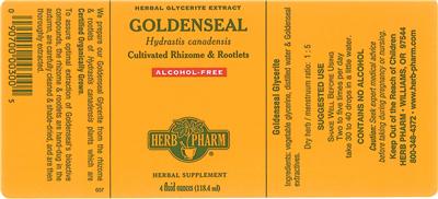 Photo of the Herb Pharm Goldenseal label