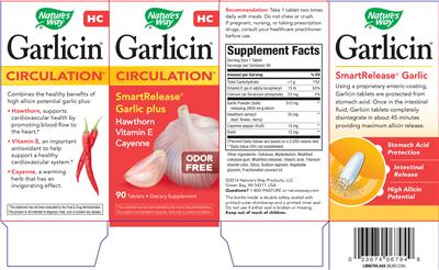 Photo of the Nature's Way Garlicin label