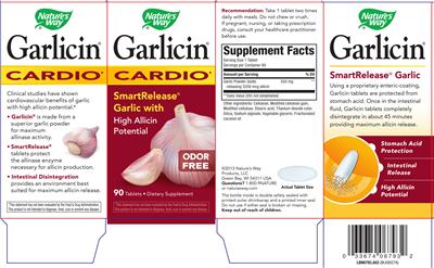 Photo of the Nature's Way Garlicin label