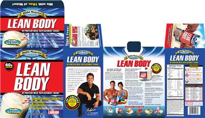 Photo of the Labrada Nutrition Lean Body Vanilla Ice Cream Flavor label