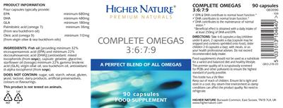 Complete Omegas 3:6:7:9