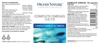 Complete Omegas 3:6:7:9