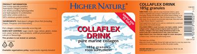 Photo of the Higher Nature Collaflex Drink label