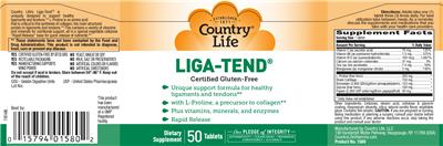 Photo of the Country Life Liga-Tend label