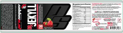 Photo of the PS ProSupps Dr. Jekyll Fruit Punch label
