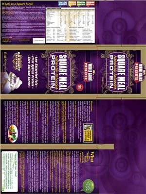 Photo of the BioRhythm Square Meal Protein Vanilla Delight label