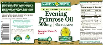 Evening Primrose Oil 500 mg