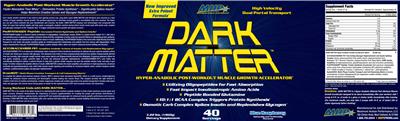 Photo of the MHP Maximum Human Performance Dark Matter Blue Raspberry label