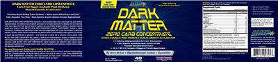 Photo of the MHP Maximum Human Performance Dark Matter Zero Carb Concentrate Fruit Punch label