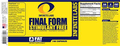 Photo of the Infinite Labs Final Form label