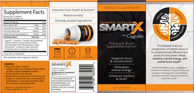 Photo of the Cerebral Success SmartX with Cognizin label
