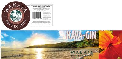 Photo of the Wakaya Perfection Kava-Gin label