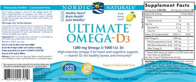 Ultimate Omega-D3 Lemon