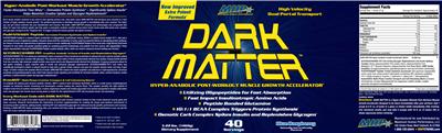 Photo of the MHP Maximum Human Performance Dark Matter Blue Raspberry label