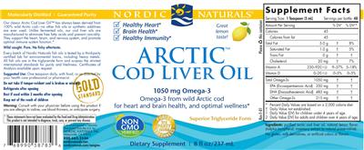 Arctic Cod Liver Oil Lemon