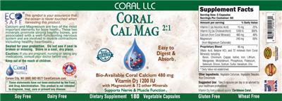Photo of the Coral Coral Cal Mag 2:1 label