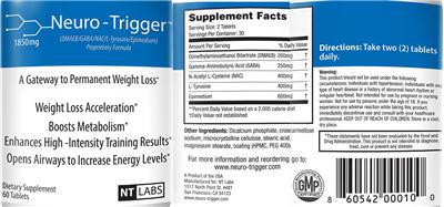 Photo of the NT Labs Neuro-Trigger 1850 mg label