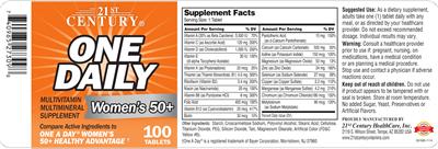 Photo of the 21st Century One Daily Women's 50+ label