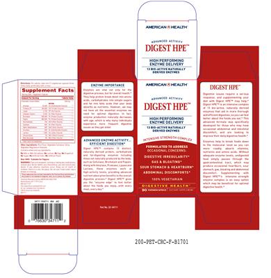 Photo of the American Health Digest HPE label