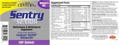 Photo of the 21st Century Sentry Senior Womens 50+ label
