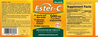 Ester-C 500 mg With Citrus Bioflavoinds