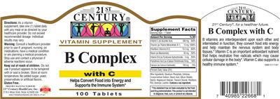Photo of the 21st Century B Complex With C label