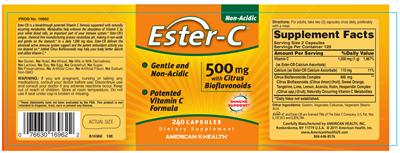 Ester-C 500 mg With Citrus Bioflavoinds
