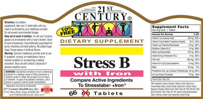 Photo of the 21st Century Stress B with Iron label