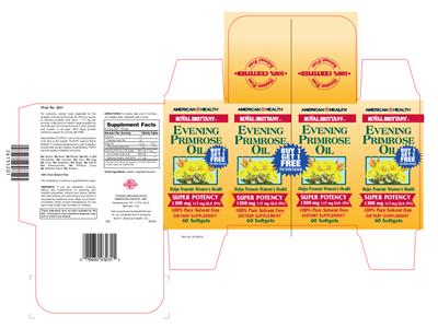 Photo of the American Health Royal Brittany Evening Primrose Oil label