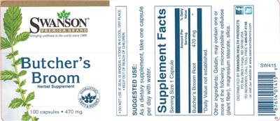 Photo of the Swanson Butcher's Broom label