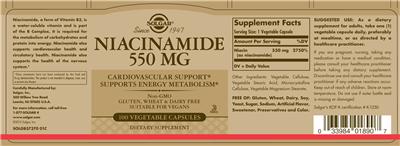 Niacinamide 550 mg