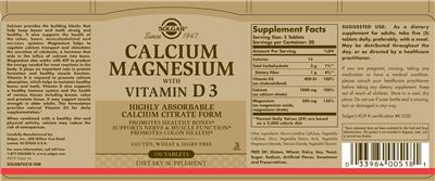 Calcium Magnesium with Vitamin D3