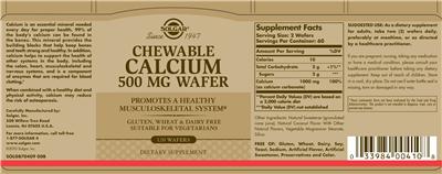 Chewable Calcium 500 mg Wafer