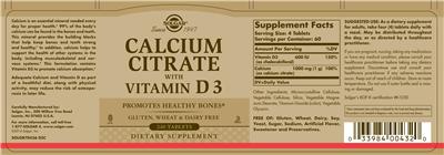 Calcium Citrate with Vitamin D3