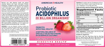 Probiotic Acidophilus Natural Strawberry Flavor